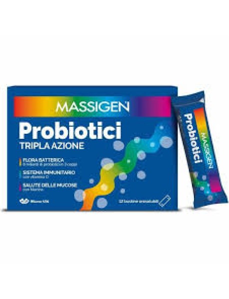 MASSIGEN PROBIOTICI TRIPLA AZIONE 12 STICK