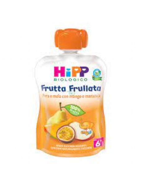 HIPP BIO FRUTTA FRULLATA PERA MELA E MANGO CON MARACUJA 90G