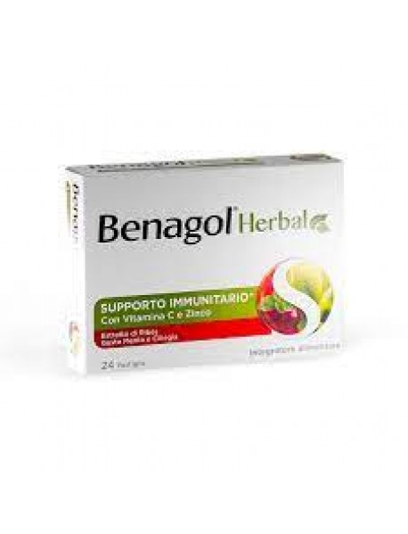 BENAGOL HERBAL MENTA CILIEGIA 24 PASTIGLIE