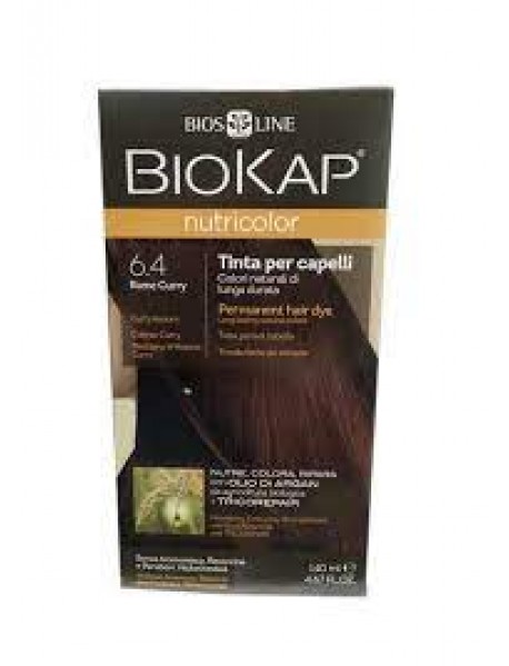 BIOS LINE BIOKAP NUTRICOLOR TINTURA PER CAPELLI 6,4 RAME CURRY 140ML