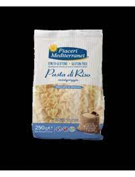 PIACERI MEDITERRANEI PASTA DI RISO FARFALLE 250G