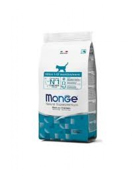 MONGE GATTO NATURAL SUPERPREMIUM 1/12 MESI POLLO 1,5KG