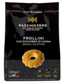 MASSIMO ZERO FROLLINI CON ZUCCHERO DI CANNA SENZA GLUTINE 220G