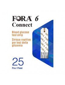 FORA 6 CONNECT STRISCE PER LA GLICEMIA 25 PEZZI