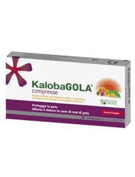 KALOBAGOLA 20 COMPRESSE GUSTO FRAGOLA