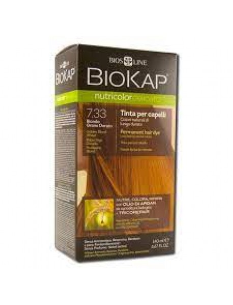 BIOS LINE BIOKAP NUTRICOLOR DELICATO TINTURA PER CAPELLI 7,33 BIONDO GRANO DORATO