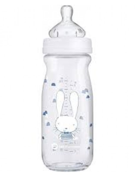 BEBE' CONFORT BIBERON IN VETRO 270ML CON TETTARELLA IN SILICONE