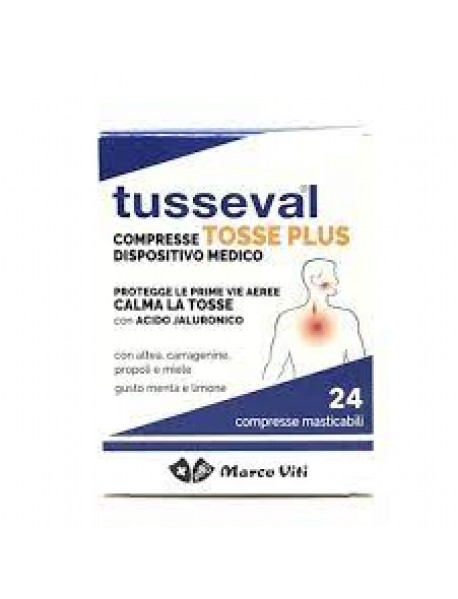 MARCO VITI TUSSEVAL TOSSE PLUS 24 COMPRESSE MENTA E LIMONE