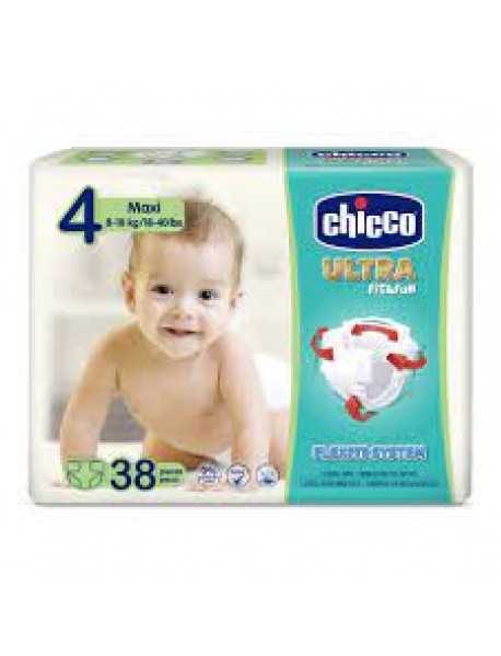 CHICCO PANNOLINO PACCO DOPPIO ULTRA MAXI 8/18KG 38 PANNOLINI