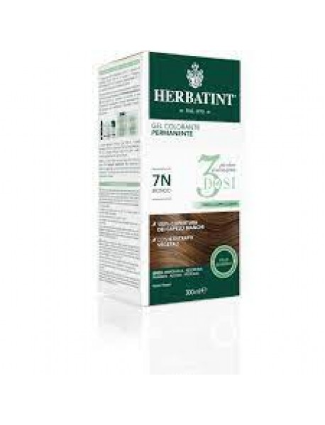 HERBATINT GEL COLORANTE PERMANENTE TINTA PER CAPELLI 3 DOSI 7N BIONDO 300ML