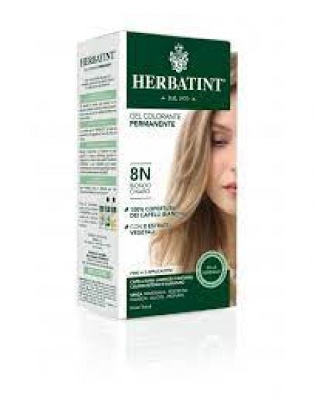 HERBATINT GEL COLORANTE PERMANENTE TINTURA PER CAPELLI 3 DOSI 8N BIONDO CHIARO 300ML