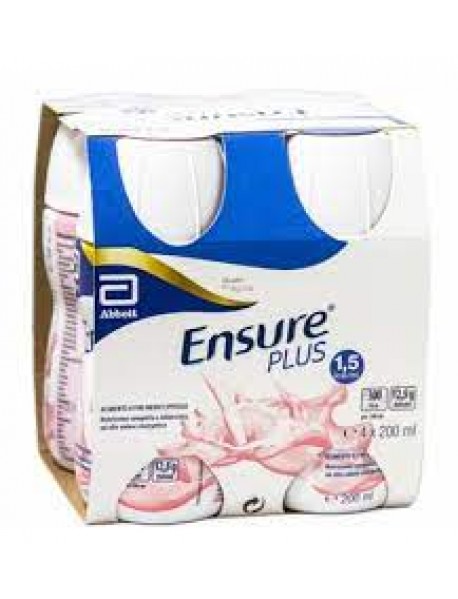 ENSURE PLUS GUSTO FRAGOLA 4X200ML