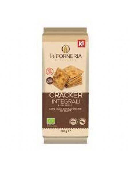 KI LA FORNERIA CRACKER INTEGRALI CON OLIO EXTRAVERGINE D'OLIVA 300G