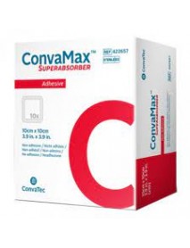 CONVAMAX SUPERABSORBER ADHESIVE 10X10CM 10 MEDICAZIONI