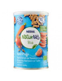 NESTLE' NATURES BIO NUTRIPUFFS SNACK AI CEREALI POMODORO E CAROTA 10M+ 35G