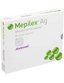 MEPILEX AG SCHIUMA MEDICAZIONE 15X15CM 5 MEDICAZIONI