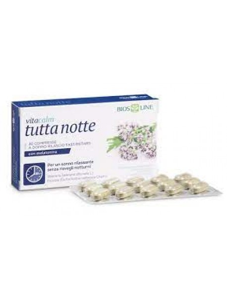 BIOS LINE VITACALM TUTTA NOTTE MELATONINA 30 COMPRESSE