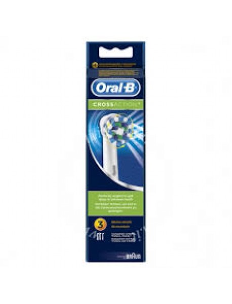 ORAL-B REFILL EB-50-3 TESTINE DI RICAMBIO PER SPAZZOLINO ELETTRICO CROSSACTION 