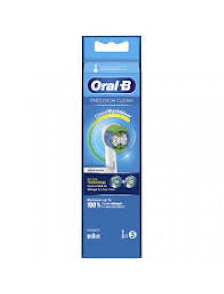 ORAL-B REFILL EB-20-3 PRECISION CLEAR 3 TESTINE DI RICAMBIO PER SPAZZOLINO ELETTRICO