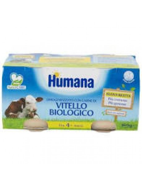 HUMANA OMOGENEIZZATO VITELLO BIO 2X80G