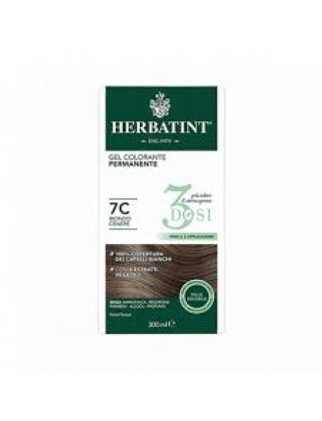 HERBATINT GEL COLORANTE PERMANENTE 7C BIONDO CENERE 3 DOSI 300ML