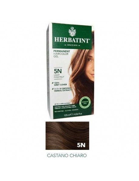 HERBATINT GEL COLORANTE PERMANENTE 5N CASTANO CHIARO 3DOSI 300ML