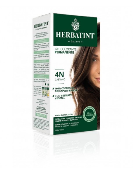 HERBATINT GEL COLORANTE PERMANENTE 4N CASTANO 3 DOSI 300ML