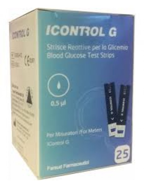 ICONTROL G STRISCE PER LA MISURAZIONE DELLA GLICEMIA 25 STRISCE