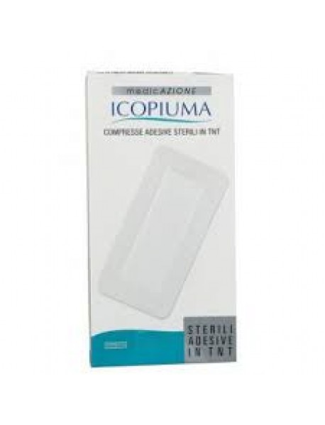 ICOPIUMA MEDICAZIONE GARZA ADESIVA IN TNT 10X7,5CM 5 COMPRESSE STERILI