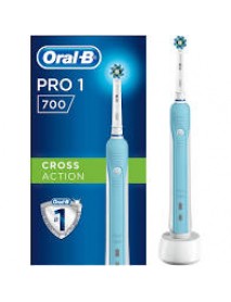 ORAL-B PRO 1 700 BRAUN SPAZZOLINO ELETTRICO RICARICABILE 1 TESTINA DI RICAMBIO