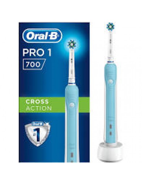 ORAL-B PRO 1 700 BRAUN SPAZZOLINO ELETTRICO RICARICABILE 1 TESTINA DI RICAMBIO