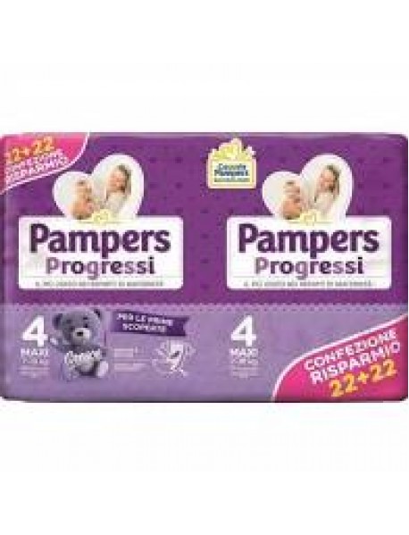 PAMPERS PROGRESSI MAXI TAGLIA 4 (7-18KG) 44PZ