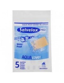 SALVELOX MED AQUACOVER CEROTTI MAXI 12X5CM 5 CEROTTI