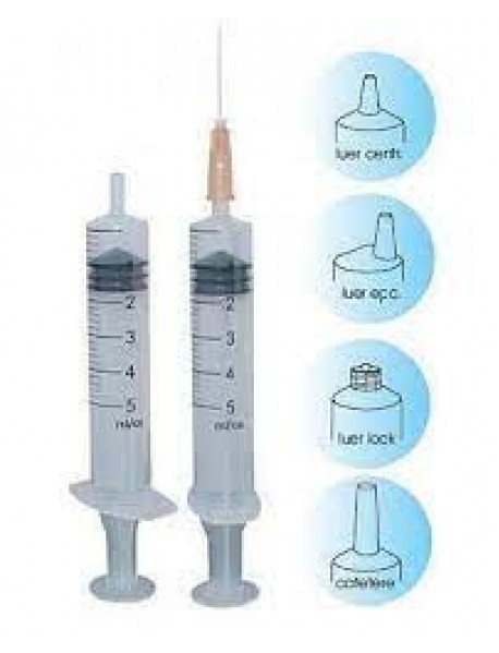 MEDS SIRINGA MONOUSO 5ML CON AGO 14 1 SIRINGA