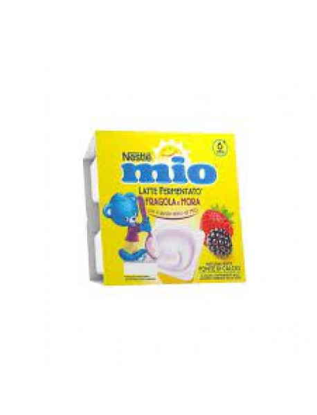 MIO MERENDA LATTE FERMENTATO FRAGOLA E MORA 4x100G