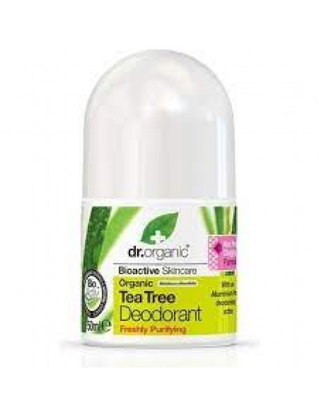 DR ORGANIC TEA TREE DEODORANTE ROLL-ON 50ML