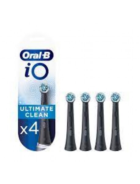 ORAL-B IO ULTIMATE CLEAN BLACK 4 TESTINE RICAMBIO COLORE NERO