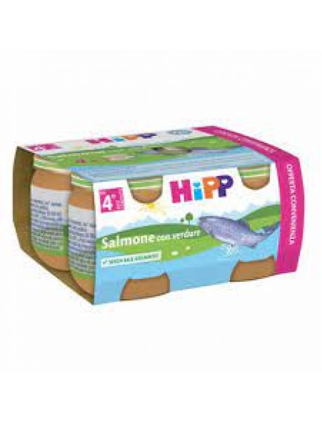 HIPP OMOGENEIZZATO SALMONE CON VERDURE 4X80G