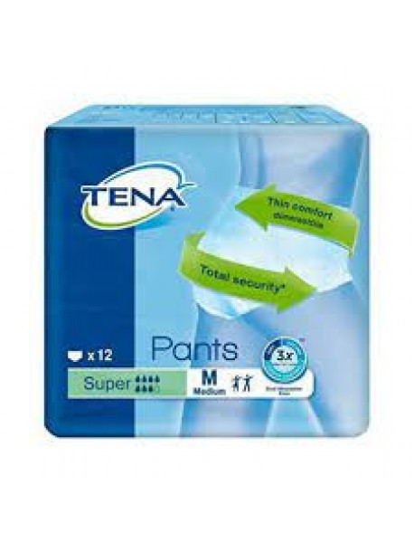 TENA PANTS SUPER PANNOLONE TAGLIA M 12 PEZZI