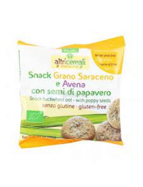 PROBIOS ALTRI CEREALI SNACK GRANO SARACENO E AVENA CON SEMI DI PAPAVERO SENZA GLUTINE 35G