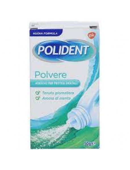 POLIDENT POLVERE ADESIVA DENTIERE MENTA 50G