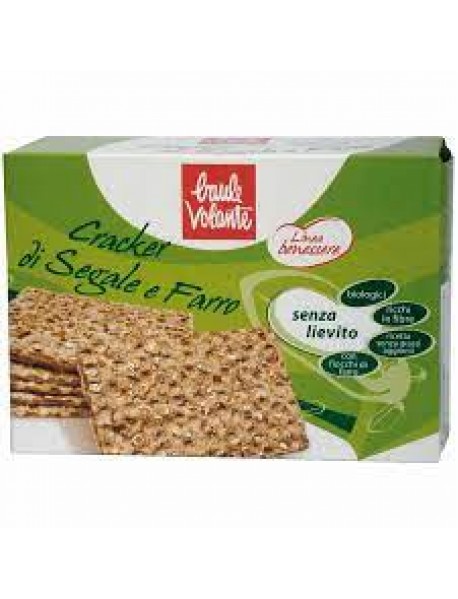 BAULE VOLANTE CRACKER DI SEGALE E FARRO BIO SENZA LIEVITO 250G