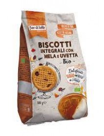 FIOR DI LOTO BISCOTTI INTEGRALI MELA E UVETTA 300G