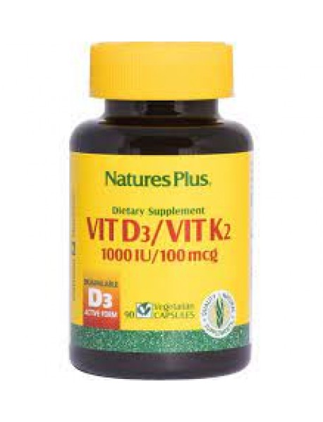 NATURE'S PLUS VIT D3/VIT K2 1000UI 90 CAPSULE