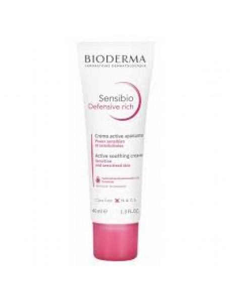 BIODERMA SENSIBIO DEFENSIVE RICH CREMA ATTIVA LENITIVA 40ML