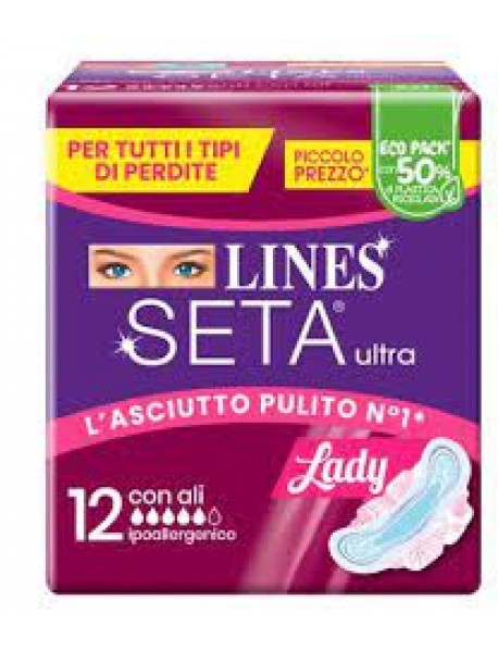 LINES SETA ULTRA LADY CON ALI 12 PEZZI