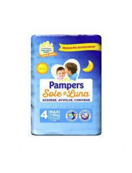 PAMPERS SOLE&LUNA 4 MAXI 7-18KG 17 PANNOLINI