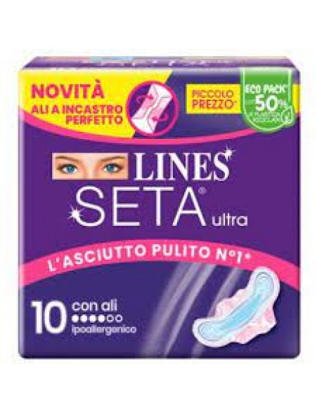 LINES SETA ULTRA CON ALI DOWNCOUNT 10 PEZZI