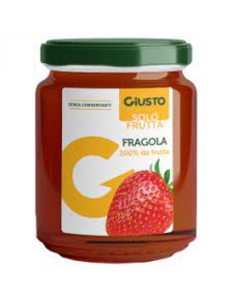 GIUSTO SOLO FRUTTA MARMELLATA FRAGOLA 284G