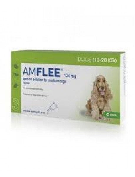 AMFLEE SPOT-ON CANI 10-20KG 134MG 3 PIPETTE 